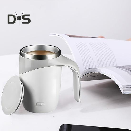 Автоматическая магнитная кружка для помешивания кофе 400 мл Магнитная чашка для смешивания молока Быстроохлаждающаяся автоматическая кружка для помешивания кофе для какао Надежный магнитный кофе