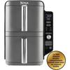 NINJA Oil-Free Fryer - Double Stack XL SL400EU - 9.5L Capacity - 6 Cooking Programs - 2470W