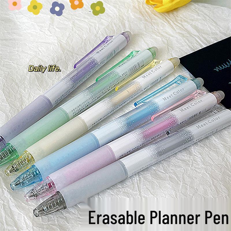 Хайлайтеры с блестками «Звездное небо» - Стираемая гелевая ручка с кристально-синими чернилами для студентов