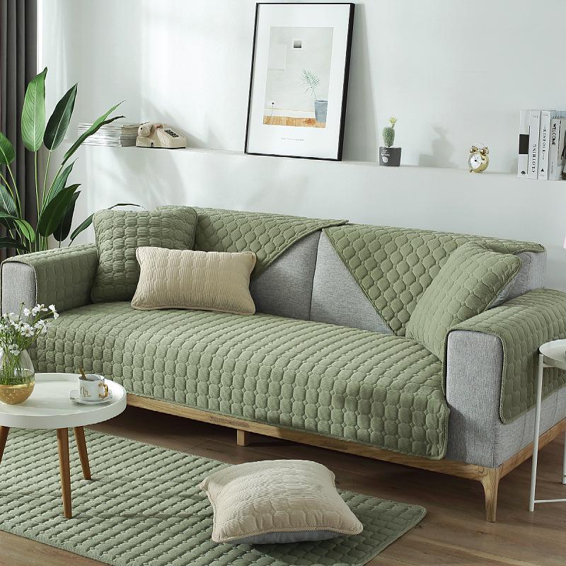 Новая подушка для дивана Four Seasons, универсальная нескользящая подушка, вельветовый простой современный чехол для дивана, тканевый чехол