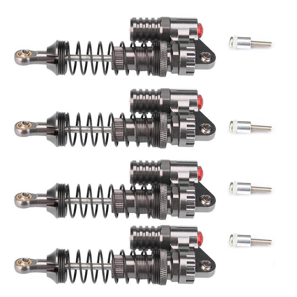 4 Pcs CNC Machining Aluminum Shock Absorber for Axial SCX10 D90 RC Crawler Car