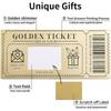 6 штук золотых билетов со скретч-картами с конвертами, скретч-билет с сюрпризом для написания вашего собственного особого подарка