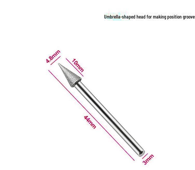 Diamond Electroplated Sand Expansion Needle Tool for Jade, Amber, Pearl Beads Repair - Ideal for Buddha Beads and Bodhi Play