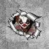 Clown In Bullet Hole Car Stickers Waterproof for Auto Trunk Bumper Windshield Windows Vehicles Accessories Durable Vinyl Decals