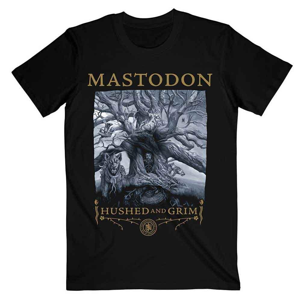 Mastodon T Shirt Hushed and Grim Cover Band Logo Official Mens Black XL