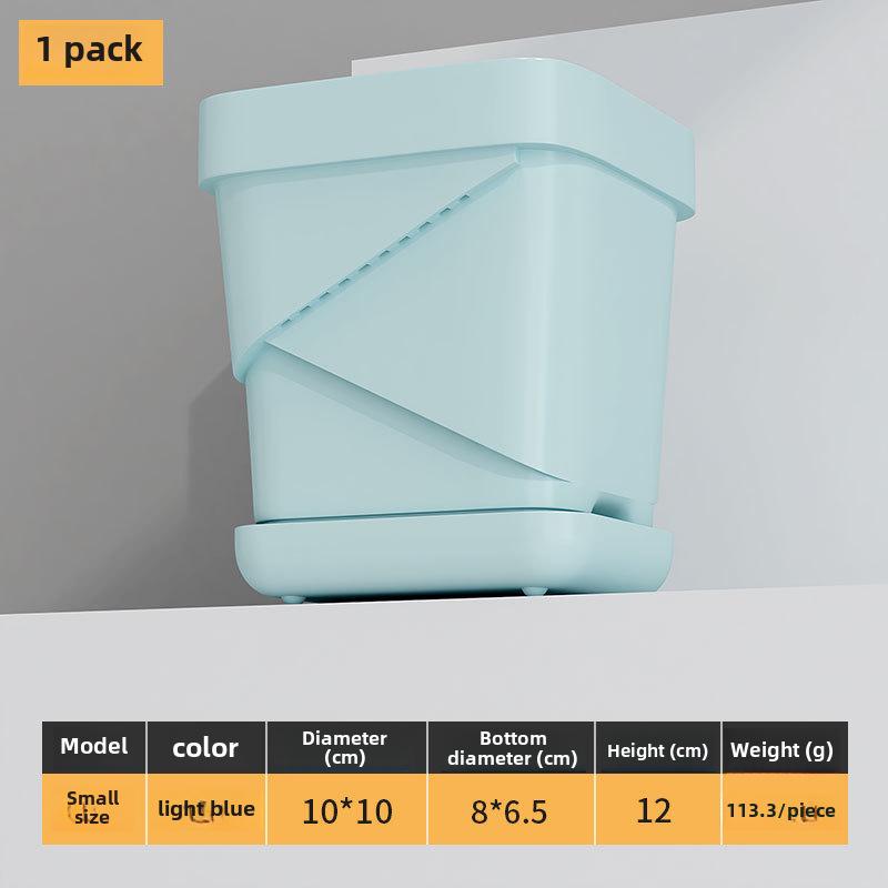 Прочные дышащие пластиковые квадратные цветочные горшки для дома и офиса