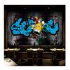 Retro Graffiti 3d Mural Art Wall Painting Wallpaper Cafe Bar Ktv Background Wall Decoration Mural
