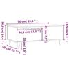 VidaXL Coffee Table Concrete Grey 90x50x36.5 Cm Engineered Wood 830808