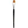 Excellent Flat Brush with Short Wooden Handle and Nylon Bristles - Suitable for Most Paints. Ref 10216