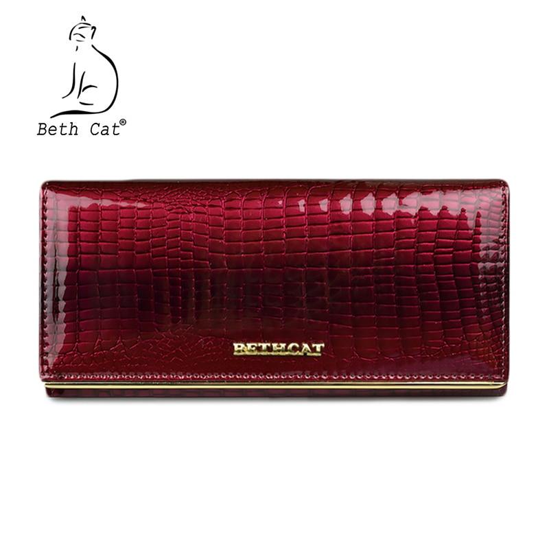 Women Wallet and Purses Genuine Leather Female Coin Card Holder Purse Ladies Money Bags Alligator Cow Wallets