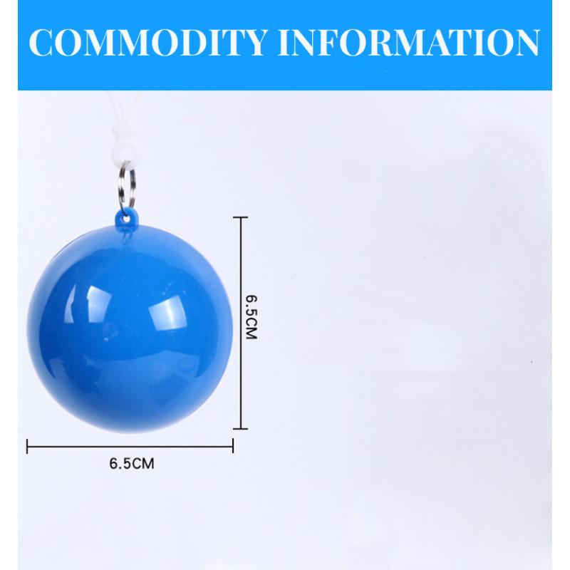 Secondary Raincoat Portable Plastic Ball Rainproof Long Raincoat Portable Outdoor Transparent Raincoat Ball