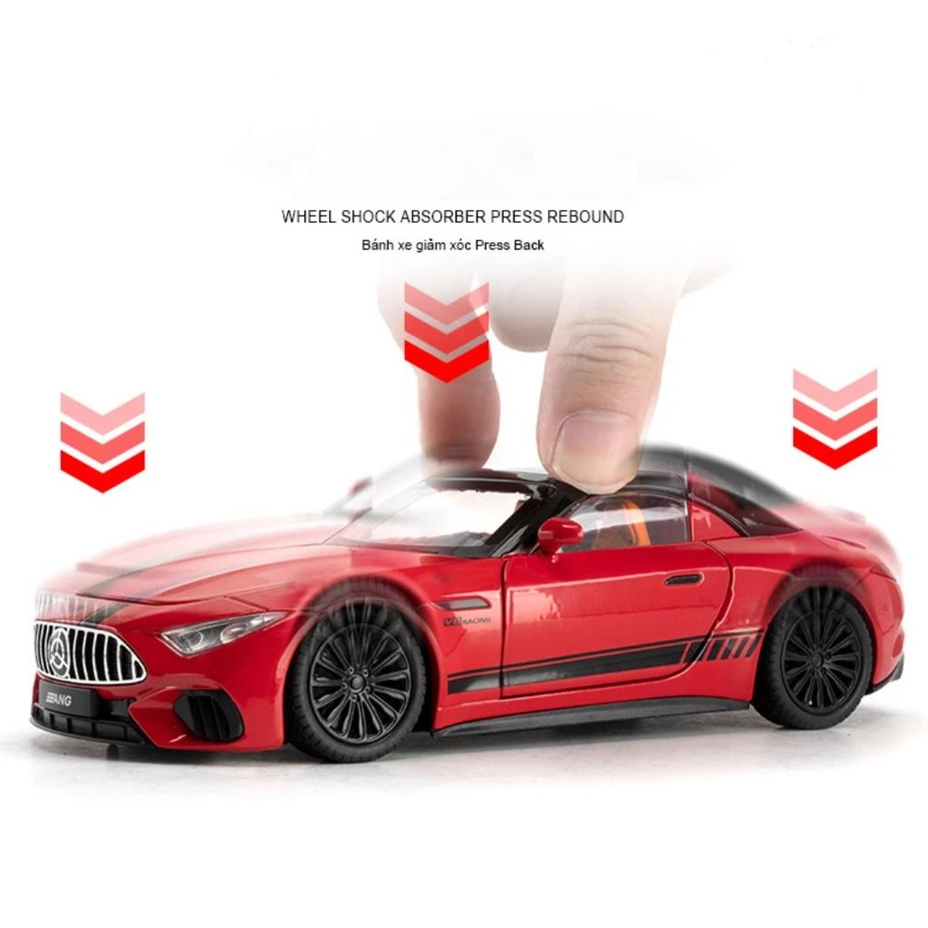 Новая 1/22 Бенц SL63 Суперкар Сплав Модель Машинки Игрушка Литье под Давлением Металлическое Литье Звук и Свет Машинки Игрушки для Детей Транспортное средство
