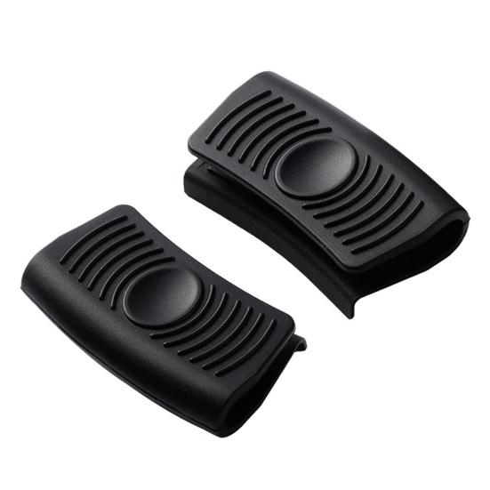 2 шт. силиконовый держатель для горячей ручки, теплоизолированный чехол-рукоятка для чугунных сковородок, сковородок, грилей, антиожоговый зажим