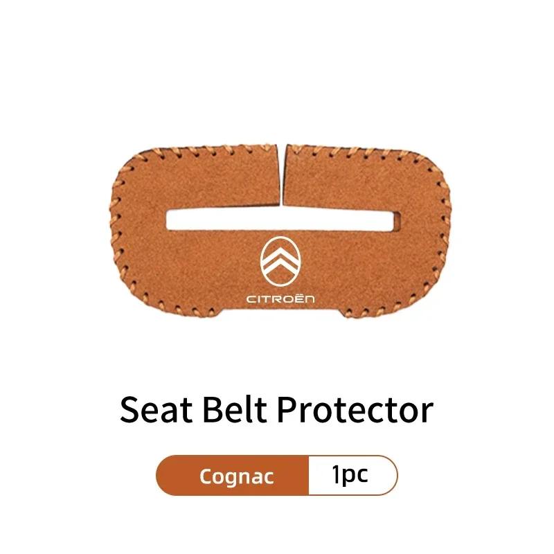 Suede Car Seat Belt Buckle Cover Anti-Scratch Protector Clip For Citroen C4 C3 C5 C1 C2 C6 VTS C4L DS3 DS4 DS5 Grand Berlingo UW1