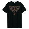 Amplified Unisex Adult Hold On Bon Jovi T-Shirt