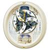 Seiko Clock Wall Clock Karakuri Clock Radio Clock Analog Karakuri Triple Selection Melody Rotating Ornament Christmas Song and Others Light Gold Pearl