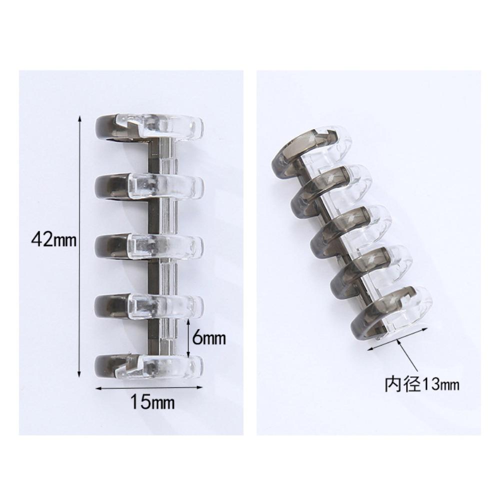 10 шт. Канцелярские кольца для папок на разъемных листах 5 отверстий Пружинные спиральные кольца Папка Фотоальбом