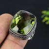 Peridot Gemstone 925 Sterling Silver Gift Jewelry Ring Size 9