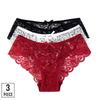 3 Pcs/Lot ! Women Sexy Lace Panties Sexy Briefs S To XL Underewear