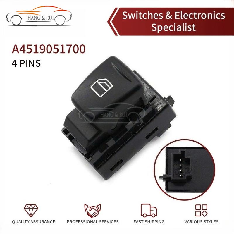 A4519051700 A4519051800 Car Electric Window Regulator Switch Button For Mercedes-Benz Smart 451 Fortwo Cabrio 2007-2014