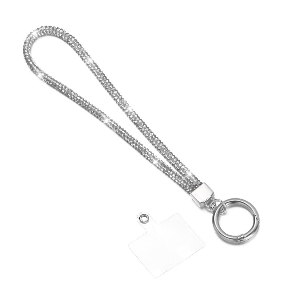 Блестящий шнурок для телефона со стразами, яркий брелок, роскошный блестящий кристалл, веревка с защитой от потери, модные ремешки для запястья, подвесной шнур