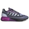 adidas Оригинальные ZX 2K Boost Futureshell Синтетическая кожа Амортизация Спортивные Дышащие Низкие Кроссовки для образа жизни Унисекс Сине-фиолетовые GZ5222