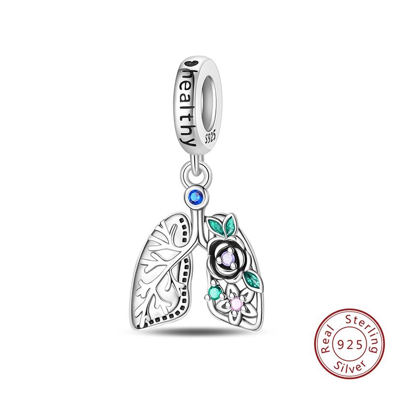 925 Silve Charms Beads Doctor's Teeth Dentist Charms First Aid Kit Dangle For Bracelet Occupation Jewelry Gift