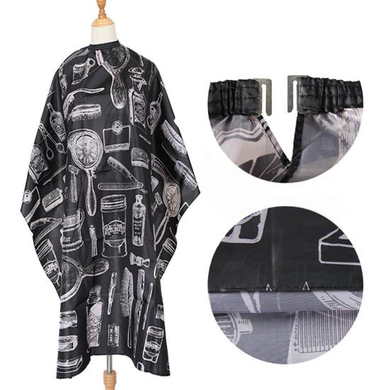 Salon Barber Cape Vintage Breathable Non-Sticky Cape Hair Fabric Professional Dustproof Anti-stick Hair Cutting Salon