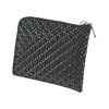 Inden-ya Inden Coin Case F-Coin Case 08 Deer Leather Black Base x Black Lacquer Ring Connect Small Pattern 1008-01-177 L-shaped Zipper Coin Case Made