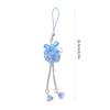Hydrangea Flower Phone Charm Trendy Bag Pendant Bowknot Bag Charm Phone Lanyard Glaze Material for Trendy Individuals