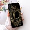 Чехол Для Tecno Camon 17P CG7 CG7n Чехол Для Techno Camon 17P Чехол Силиконовый Роскошная Корона Мода Буквы А-Я 2D Плоский Узор