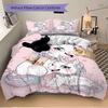 Unicorn Family Love Print 3Pcs Bedding Setduvet Cover With 2 Bedropillowcase Home Birthday Gift