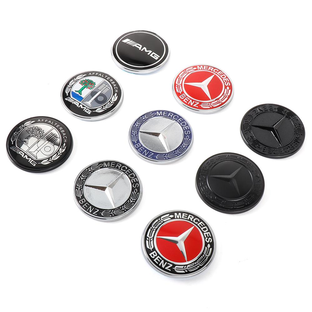 57mm Car Hood Logo Badge Replace Accessories For Mercedes Benz AMG W205 W211 W247 W176 W212 W220 W177 W247 W176 CLS CLA CLK GLC ILNOP1