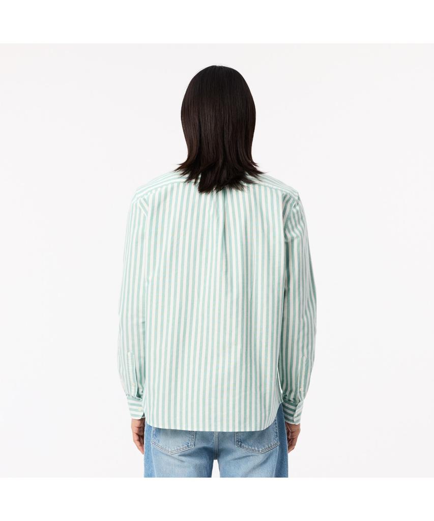 LACOSTE Men'S Oxford Striped Shirt Ch7549-54N Jk1