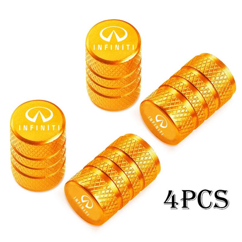Car Wheel Tire Valve Caps Tyre Stem Covers Airdust Waterproof For Infiniti Q50 Q30 FX35 G37 G35 Q70 QX70 Q60 QX50 QX60 QX80 BB3
