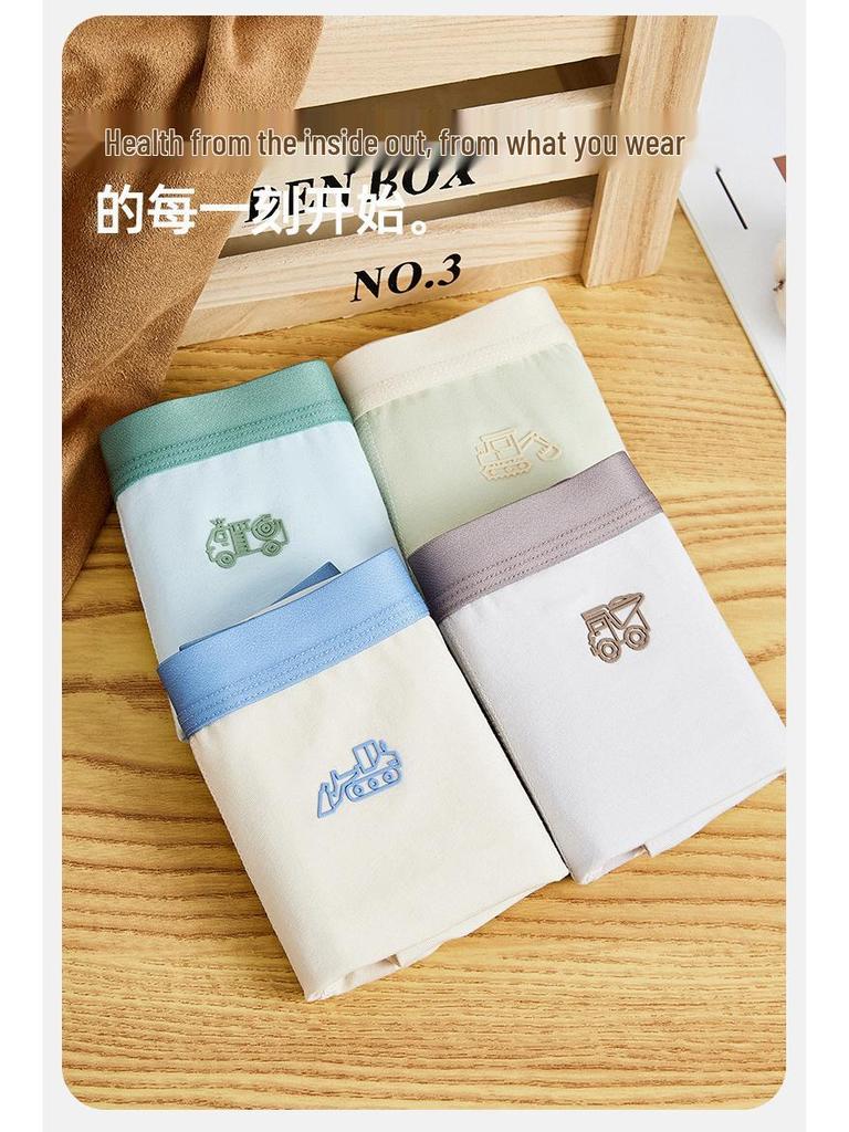 Мужские боксеры из чистого хлопка - Не задираются, Размеры M и L, Идеально для этапа развития.