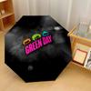 Принт Green Day 8?Автоматический зонт с ребрами, ветрозащитный, легкий, складной, для путешествий на открытом воздухе