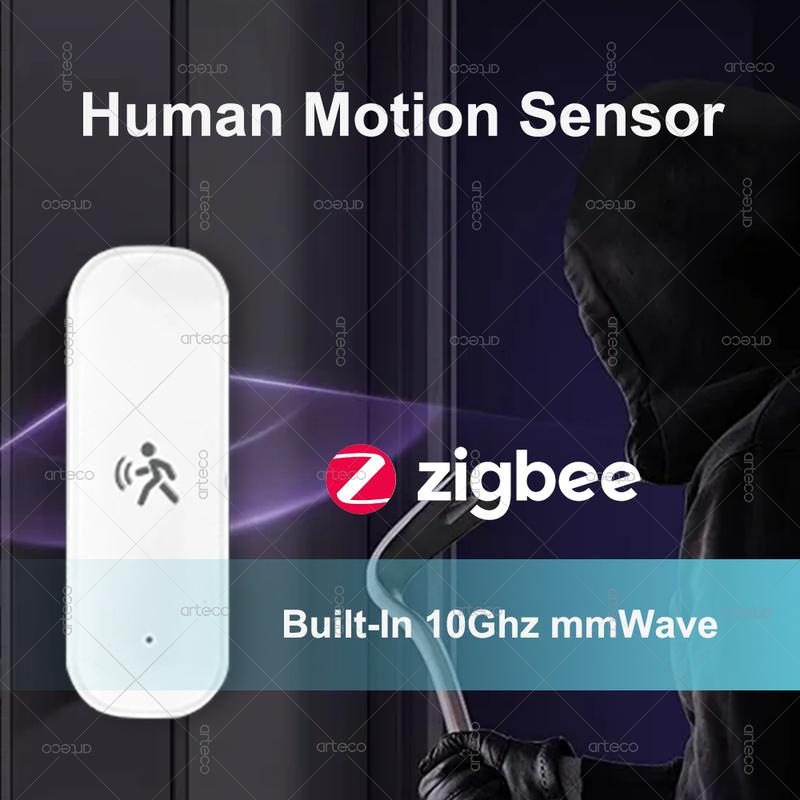 ZigBee Human Motion Sensor 10G Radar Mmwave Temperature and Humidity Sensor Security Burglar Works With Tuya Smart Life Z2MQTT