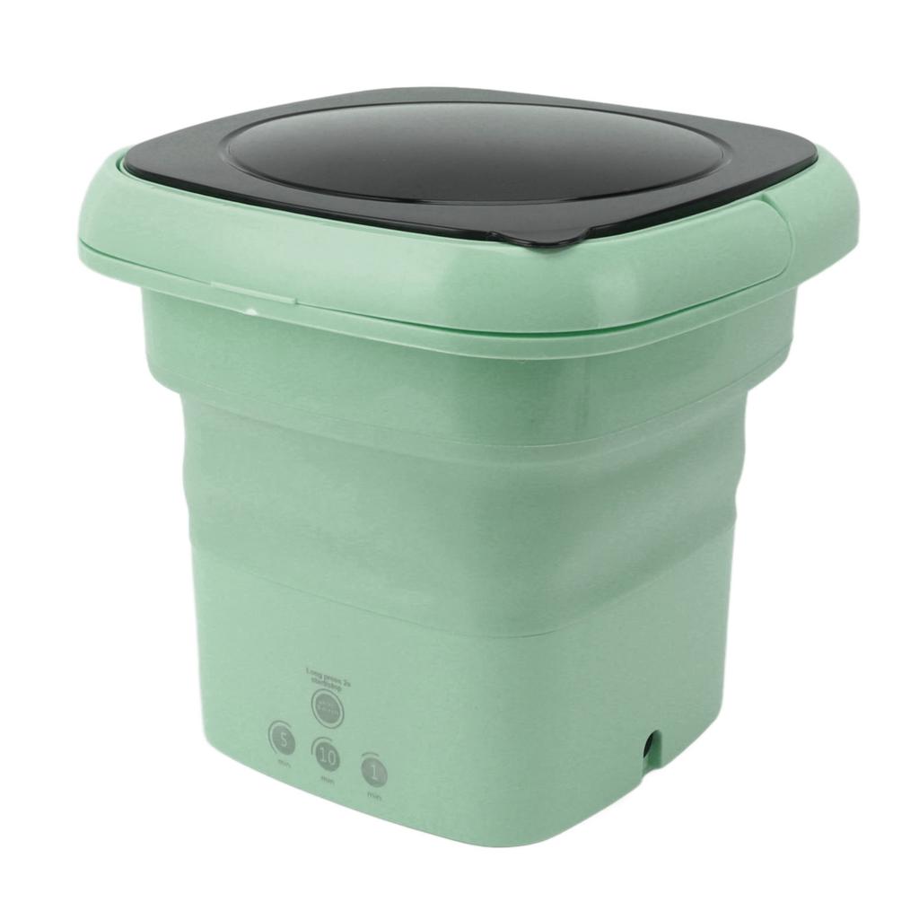 Foldable Washing Machine Mini Portable Bucket Laundry Washer with Black Lid for RV Travel Apartment