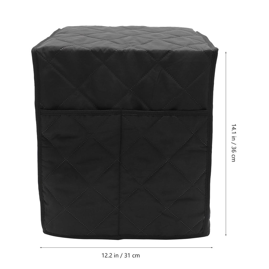 Household Appliance Coffee Machine Cover Soft Surface Protector Fits Most Standard Machines Two Pockets Dust Dirt Liquid Scratch