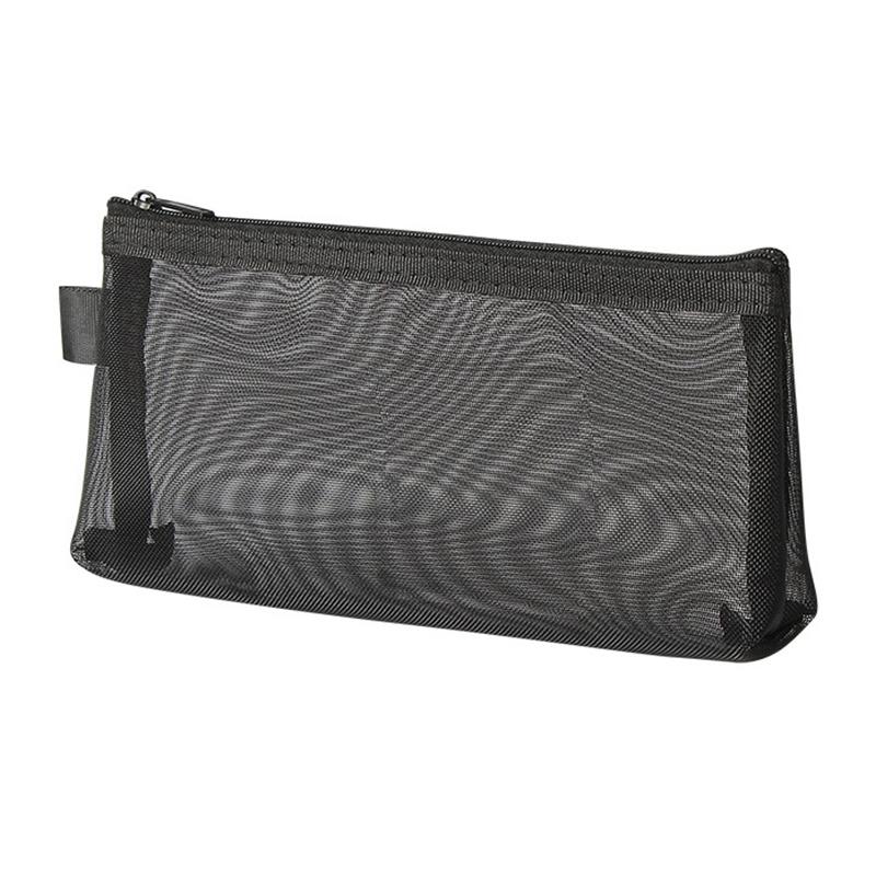 Прозрачный сетчатый пенал, стереоскопическая сумка для ручек, офисная студенческая коробка для ручек, сумка для хранения