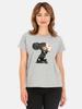 Women' cotton blouse with the image of a woman