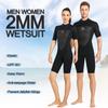 2 мм неопреновый женский мужской гидрокостюм с коротким рукавом для плавания, гидрокостюм XS-3XL