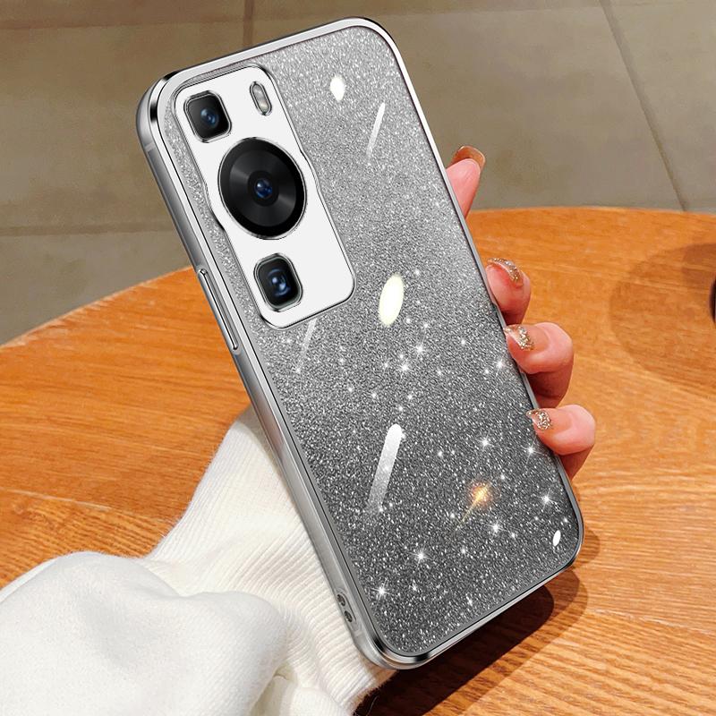 Модный блестящий чехол с градиентным покрытием для Huawei P60 P50 Pro P40 P30 Lite P Smart 2021 Y7A Y9A Y9S Y9 2019, силиконовая задняя крышка