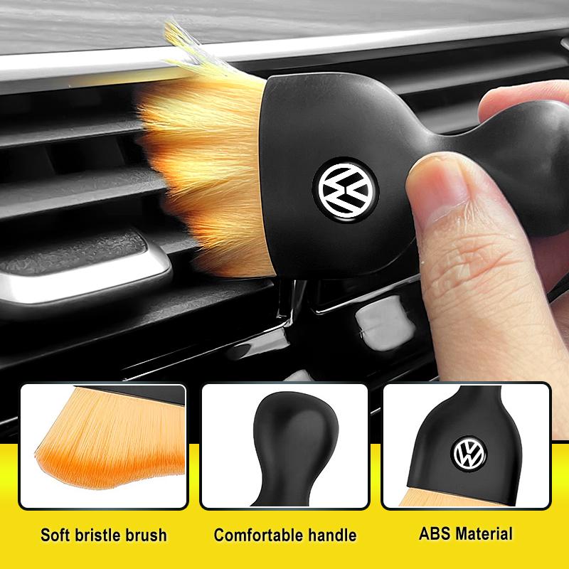 Car Interior Cleaning Tool Soft Brush Ventilation Gap Dust For Volkswagen VW Golf 4 6 7 GTI Tiguan Passat B5 B6 B7 CC Jetta MK5 5HDSA