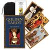Kancharo 78-Card Tarot Card Set [Golden Tarot] Includes Japanese Tarot Card Instructions & Pouch (Authentic)