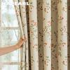 1PC Romantic and Artistic Style Floral Printed Curtain Full Blackout Curtains for Bedroom Living Room Balcony Window for Home Decor