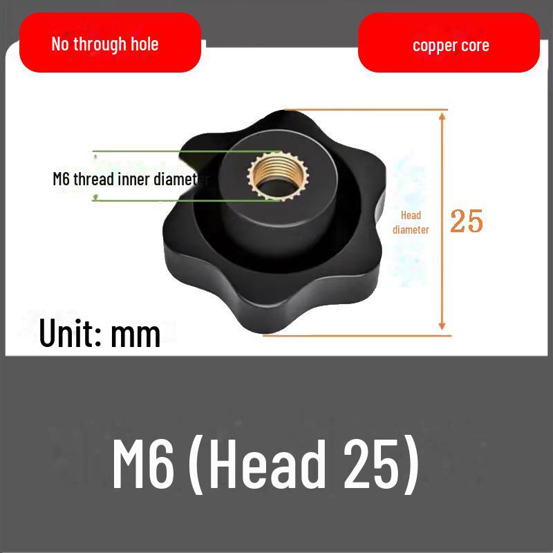 Ручной винт с гайкой и головкой в виде сливы для сквозных/глухих отверстий, размеры M4-M12