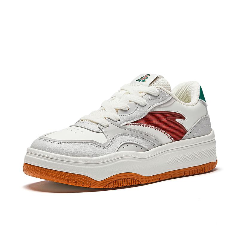 Anta Street Fun 2 Comfortable Versatile Non-Slip Wear-Resistant Low-Top Skate Shoes Women Sneaker Gray White 922448077-2