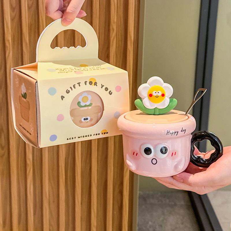 Подарок на выпускной Милая чашка с ручной росписью цветов для одноклассников и учителей Керамическая чашка Чашка для кофе и воды Кружка Сувенир